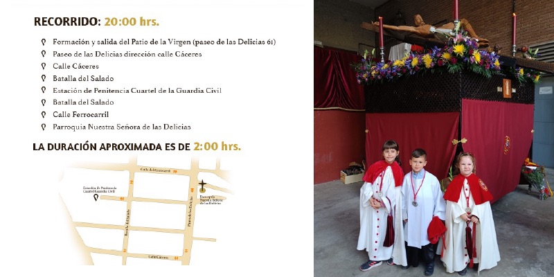 RecorridoCristoCaminoPrimerosCofrades