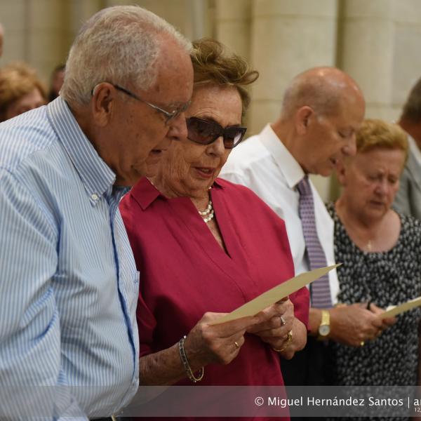 2016-06-12 - Celebración de las bodas de oro y plata matrimoniales en la catedral de la Almudena