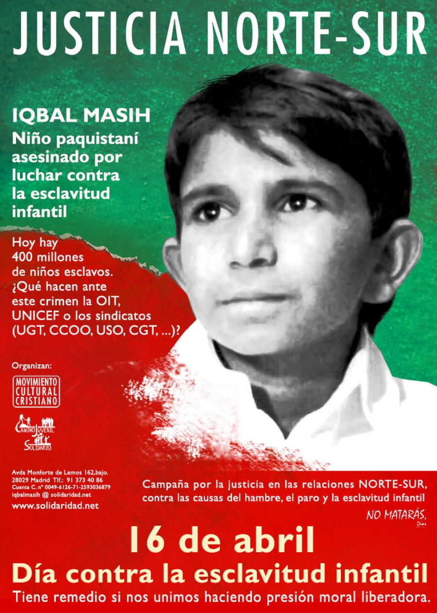 La Puerta del Sol acoger&aacute; el s&aacute;bado un acto contra la esclavitud infantil