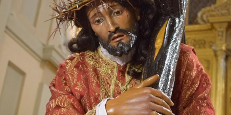 El Silencio procesiona en el Viernes Santo desde San Sebasti&aacute;n M&aacute;rtir de Carabanchel