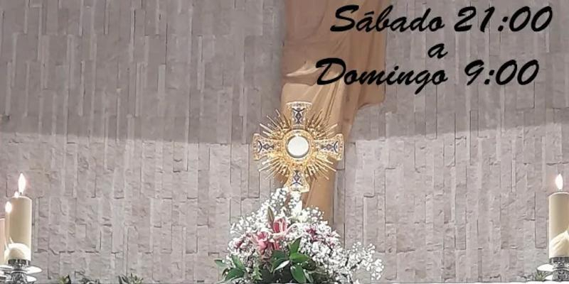 San Romualdo se prepara para la solemnidad del Corpus Christi con una vigilia de adoraci&oacute;n