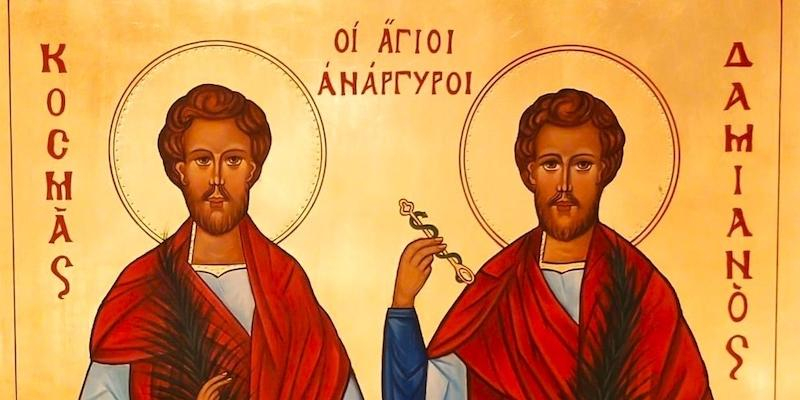 Solemne Eucarist&iacute;a en la iglesia del monasterio de las Descalzas Reales con las reliquias de los santos Cosme y Dami&aacute;n